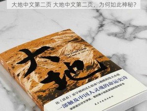 大地中文第二页 大地中文第二页，为何如此神秘？