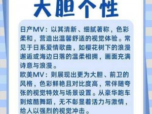 日产MV与欧美MV的异同点解析-日产 MV 与欧美 MV 的异同点解析