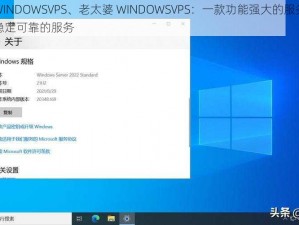 老太婆WINDOWSVPS、老太婆 WINDOWSVPS：一款功能强大的服务器系统，提供稳定可靠的服务