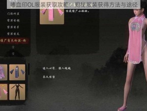 嗜血印OL服装获取攻略：揭秘服装获得方法与途径