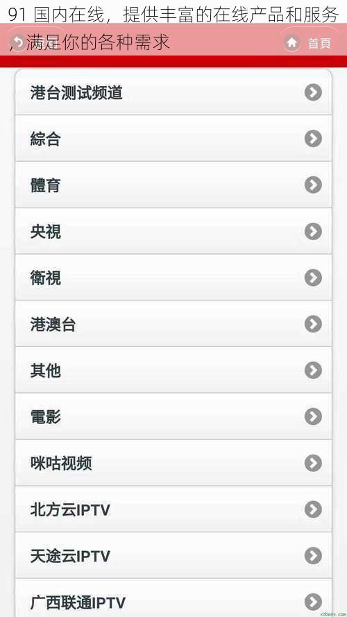 91 国内在线，提供丰富的在线产品和服务，满足你的各种需求