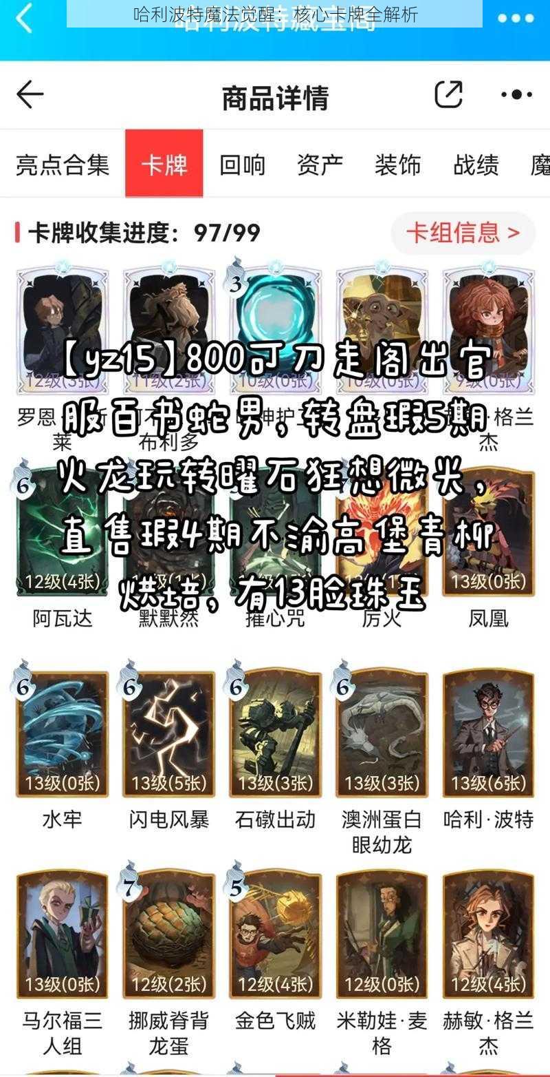 哈利波特魔法觉醒：核心卡牌全解析