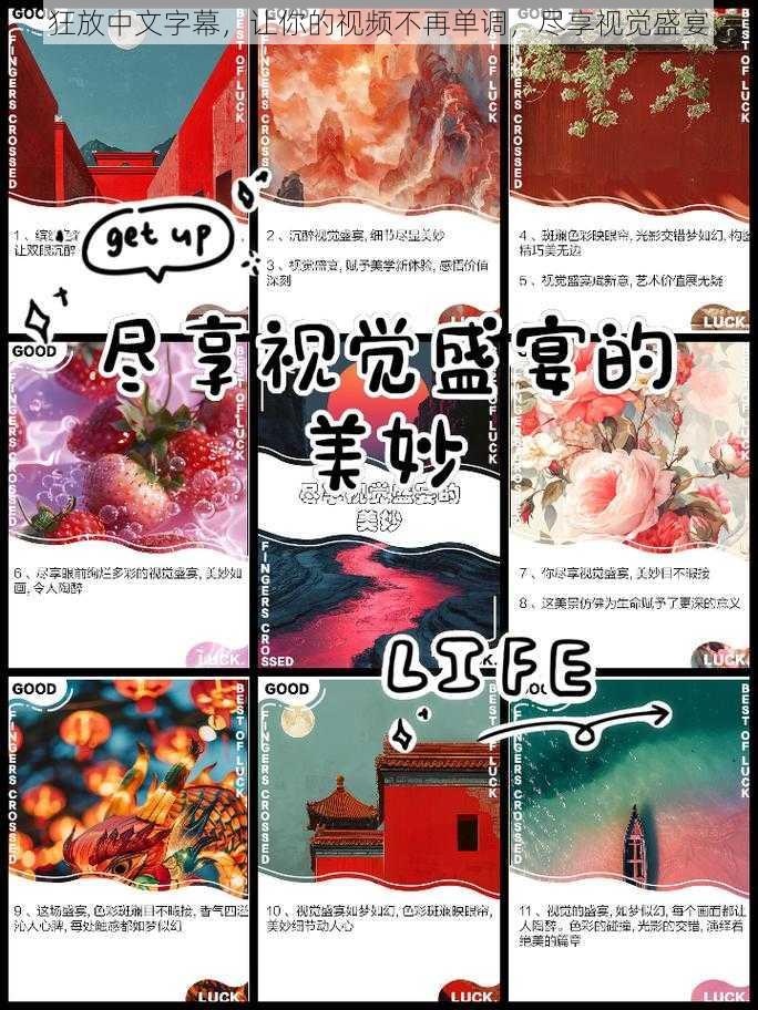 狂放中文字幕，让你的视频不再单调，尽享视觉盛宴