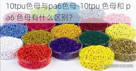 10tpu色母与pa6色母-10tpu 色母和 pa6 色母有什么区别？