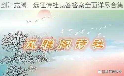 剑舞龙腾：远征诗社竞答答案全面详尽合集