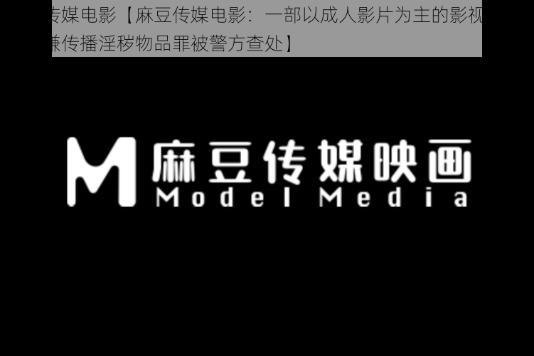 麻豆传媒电影【麻豆传媒电影：一部以成人影片为主的影视公司，因涉嫌传播淫秽物品罪被警方查处】