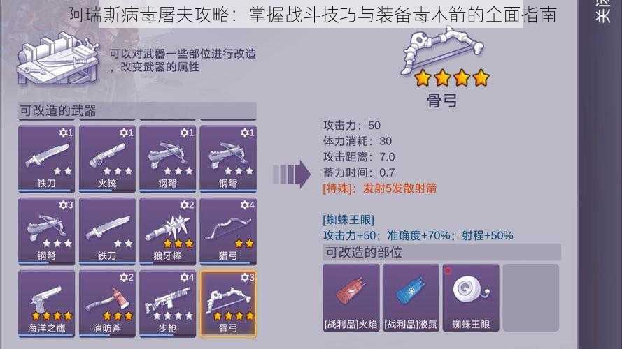 阿瑞斯病毒屠夫攻略：掌握战斗技巧与装备毒木箭的全面指南