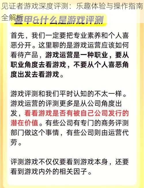 见证者游戏深度评测：乐趣体验与操作指南全解析