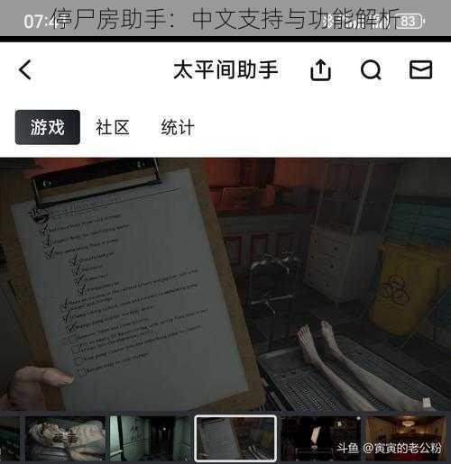 停尸房助手：中文支持与功能解析