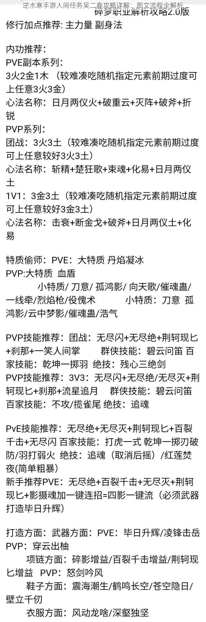 逆水寒手游人间任务吴二春攻略详解：图文流程全解析