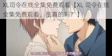 XL司令在线全集免费观看【XL 司令在线全集免费观看，是真的吗？】