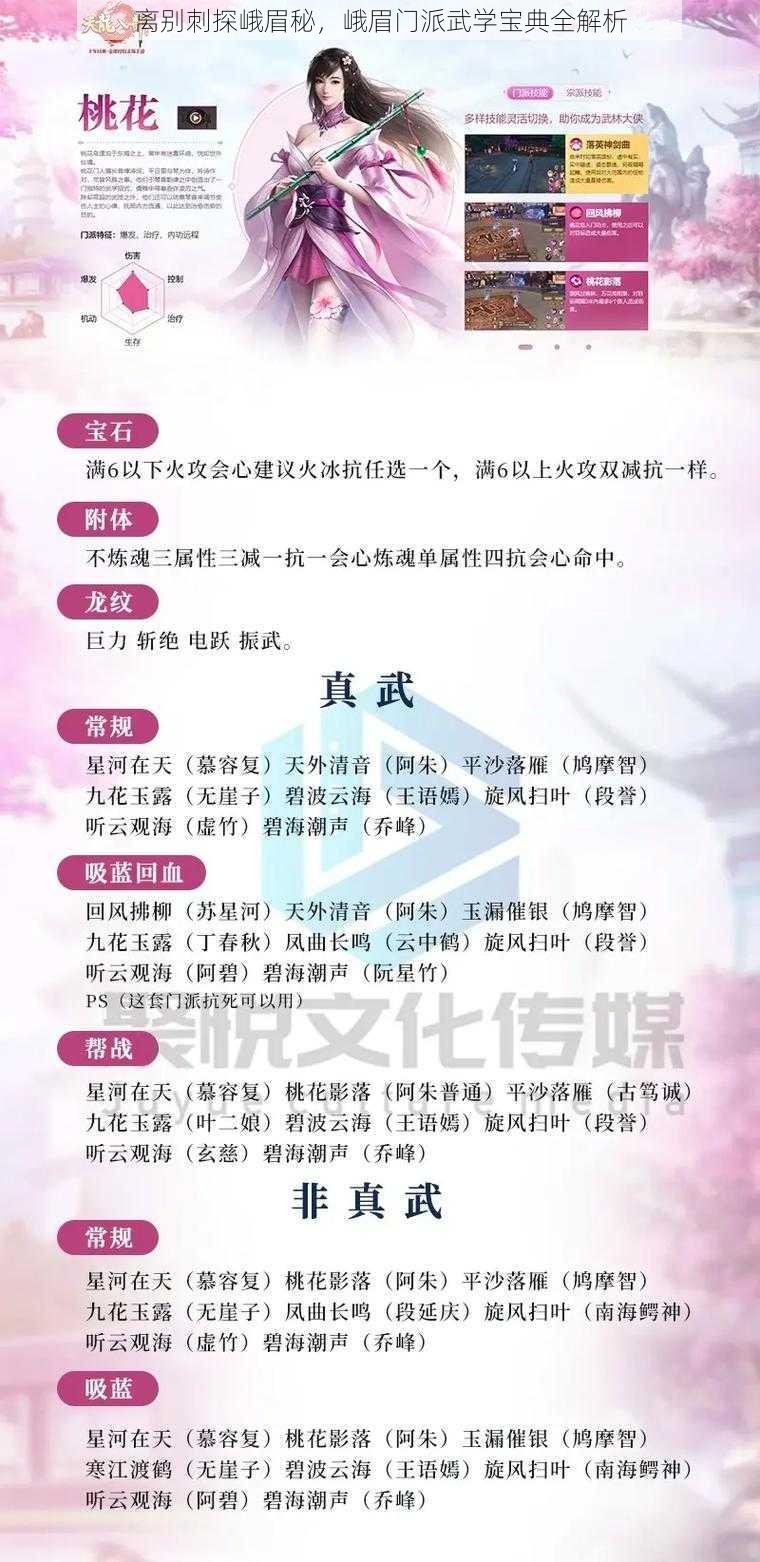 离别刺探峨眉秘，峨眉门派武学宝典全解析