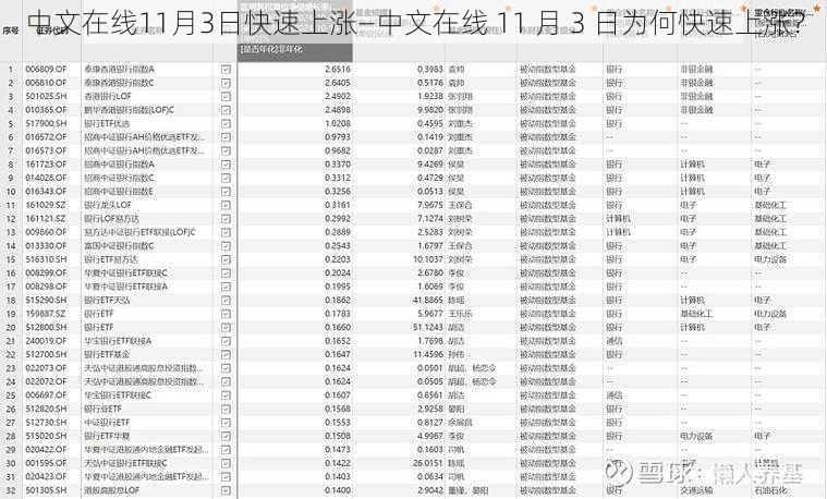 中文在线11月3日快速上涨—中文在线 11 月 3 日为何快速上涨？