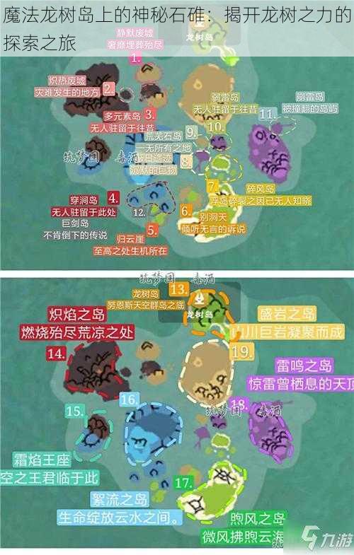 魔法龙树岛上的神秘石碓：揭开龙树之力的探索之旅