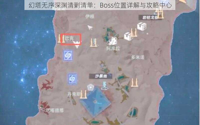 幻塔无序深渊清剿清单：Boss位置详解与攻略中心