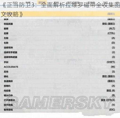 《正当防卫3：全面解析拉维罗磁带全收集图文攻略》